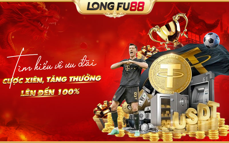 Cược xiên tăng thưởng lên đến 100%